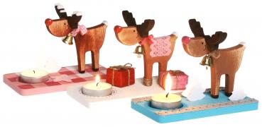 Preview: teelichthalter-rentier-rudi-3er-set